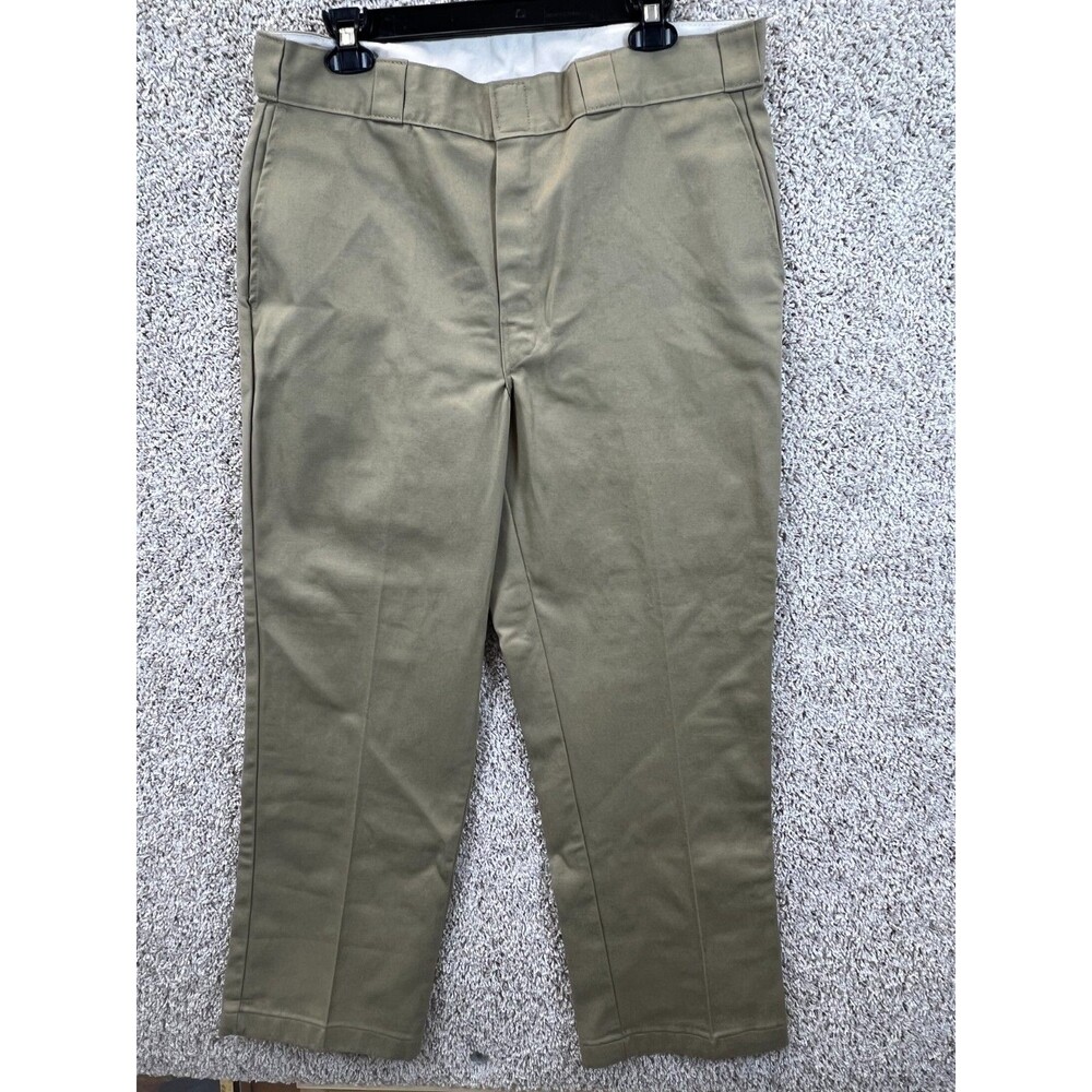 Vintage Dickies Chino Pants Mens 36x30 Regular Fit Straight Leg Flat Front Beige